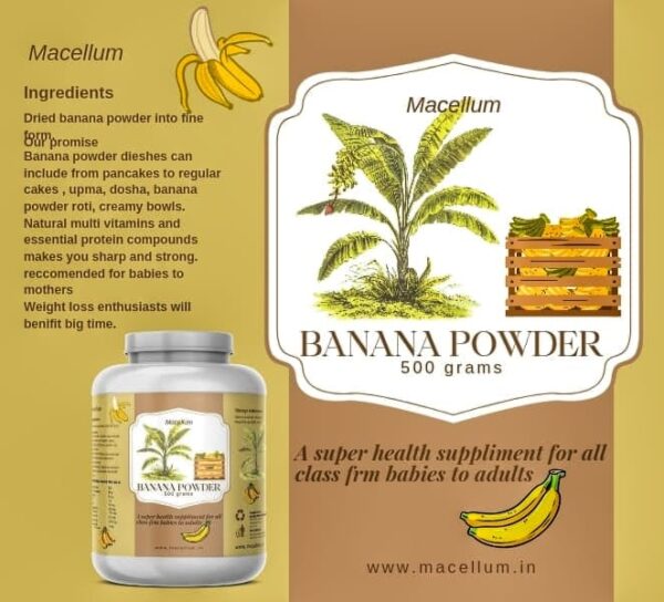 Macellum Banana Powder: Nature’s Sweet Boost - Image 2