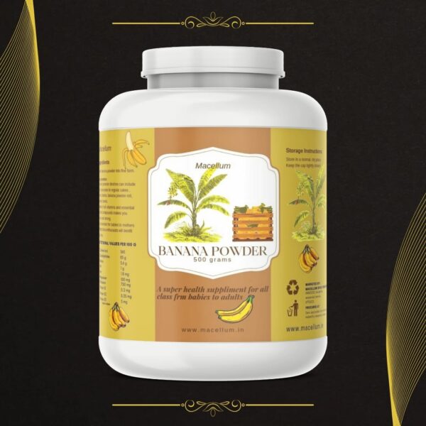 Macellum Banana Powder: Nature’s Sweet Boost